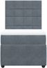 vidaXL Boxspringbett mit Matratze Dunkelgrau 90x200 cm Samt 3292239 Bild 4