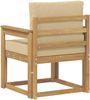 vidaXL 2 Stück Outdoor-Sofagarnitur Polyester Weiß und Beige 3438967 Bild 5