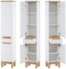 Komplett Badmöbel Set mit 60cm Keramikwaschtisch & LED-Spiegelschrank SOLNA-56 in Hochglanz weiß, B/H/T ca.: 160/200/46 cm Bild 5
