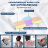 Esun Nackenstützkissen orthopädisch mit Memory Foam & hypoallergen, 57x35x9/11cm Bild 2