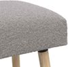 vidaXL Bank Uni Hellgrau 110 x 40 x 46 cm Bouclé 42038411 Bild 5