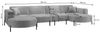 Wohnlandschaft U-Form Sofa VALENCIA XL in Stoff Noel Grün Bild 2