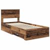 vidaXL Bettrahmen mit Kopfteil Altholz 90 x 200 cm Holzwerkstoff 3408324 Bild 4