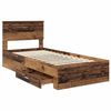 vidaXL Bettrahmen mit Kopfteil Altholz 90 x 200 cm Holzwerkstoff 3408324 Bild 5