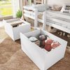 Flieks Kinderbett, Hausbett Halbhohes Bett 90x200cm mit Dach, Leiter und 2 Schubladen Bild 4