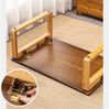TUWENA Couchtisch Klappbarer Couchtisch Beistelltisch aus Bambus Niedriger Kaffeetisch, Retro Tatami End Tische für Fenster, Tatami, Outdoor, Bett, 80x50 cm Bild 3