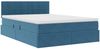 vidaXL Aufbewahrungsbett mit Matratze Dunkelblau 140 x 190 cm Samt 3370759 Bild 5