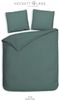 HnL Mako Satin Bettwäsche Punto Uni Oliv 135x200 cm + 80x80 cm Bild 3