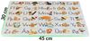 ANRO Platzset DEIN Platzdeckchen Servierdeckchen Soft Tischset Tellerunterleger, (Einzelstück, 1-St, einzelverpackt), Glatt, leichte Narbung 50x35cm Alphabet Bild 4