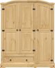 vidaXL Kleiderschrank Corona 151,5x52x186 cm Massivholz Kiefer 4012160 Bild 4