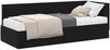 vidaXL Eckbettgestell mit Matratze mit Kopfteil 2 pcs Schwarz Samt 3393803 Bild 2