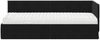 vidaXL Eckbettgestell mit Matratze mit Kopfteil 2 pcs Schwarz Samt 3393803 Bild 5