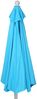 Sonnenschirm halbrund Parla, Halbschirm Balkonschirm, UV 50+ Polyester/Alu 3kg ~ 270cm türkis mit Ständer Bild 5