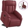 vidaXL Relaxsessel mit Aufstehhilfe Weinrot Kunstleder 3205268 Bild 2