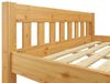 Erst-Holz Einzelbett, Natur, 100x200, Rollrost und Matratze, Senkrechte Balken Bild 5