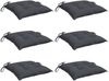 vidaXL Stuhlkissen 6 Stk. Anthrazit 50x50x7 cm Oxford-Gewebe 361509 Bild 3