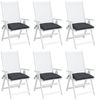 vidaXL Stuhlkissen 6 Stk. Anthrazit 50x50x7 cm Oxford-Gewebe 361509 Bild 4