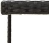 vidaXL Gartentisch Schwarz 109x107x74 cm Poly Rattan und Glas 316764 Bild 4