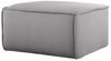 Polsterhocker Designerhocker CELES PREMIUM 65x65 cm Stoff Opera Velvet Hellgrau Bild 2