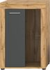 xonox. home Wohnen Jam X8BN1T40 Vitrine Glasvitrine Dekoschrank Glas-Kommode in Wotan Eiche Melamin/grau Nachbildung, ca. B/H/T: 600 x 86 x 35 cm Bild 5