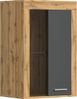 xonox. home Wohnen Jam X8BN1T40 Vitrine Glasvitrine Dekoschrank Glas-Kommode in Wotan Eiche Melamin/grau Nachbildung, ca. B/H/T: 600 x 86 x 35 cm Bild 2