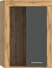 xonox. home Wohnen Jam X8BN1T40 Vitrine Glasvitrine Dekoschrank Glas-Kommode in Wotan Eiche Melamin/grau Nachbildung, ca. B/H/T: 600 x 86 x 35 cm Bild 3