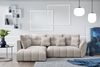 AX LIVING Couch mit Bettfunktion Eckcouch in Beige Corleone in L Form Bild 3