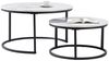 HAUSS SPOLE Couchtisch Satztisch Beistelltisch stapelbarer Sofatisch, mit Marmorierung (2-St) Bild 5