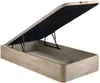 Vente-unique - WOLKENLOS Mattress and bed base set Holz, PlatteStoff Beige - B 90 cm x H 30 cm15 cm x L 190 cm Bild 4