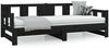 vidaXL Tagesbett Ausziehbar Schwarz Massivholz Kiefer 2x(80x200) cm [820291] Bild 5