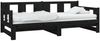vidaXL Tagesbett Ausziehbar Schwarz Massivholz Kiefer 2x(80x200) cm [820291] Bild 3