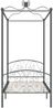 vidaXL Himmelbett-Gestell Grau Metall 100x200 cm [284481] Bild 3