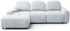 Ecksofa Schlafsofa Sofa ARGOS in Stoff Vibe Hellblau Ottomane Links Bild 2