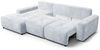 Ecksofa Schlafsofa Sofa ARGOS in Stoff Vibe Hellblau Ottomane Links Bild 4