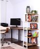 dibea Bambusregal mit 5 verstellbaren Ablageflächen, Schuhschrank, Badezimmerregal, Wohnzimmerregal, Standregal, Badregal, Bücherregal, Küchenregal, zu Regalwand kombinierbar, 60 x 26 x 130 cm (naturfarben / weiß) Bild 3