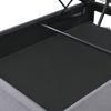 Novelux Hydraulik-Bett 90x200 cm mit Stauraum & Matratze – Polsterbett grau, Metallrahmen, Lattenrost aus Kiefernholz, OEKO-TEX® Standard 100 Bild 4