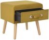vidaXL Nachttische 2 Stk. Senfgelb 40 x 35 x 40 cm Samt 276383 Bild 3