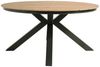 Lesli Living Garten-Essgruppe "Arrezo" Rund Ø120cm + 6 oder 4 Geflecht-Stühlen, Teakholz, Aluminium, (7-tlg), Sitzkissen, Geflochten, Scandi / Skandi - Boho, Gartenmöbel-Set, Rope Bild 2