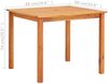 vidaXL Gartentisch 88x88x74 cm Massivholz Akazie 45961 Bild 4