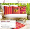 Bilderdepot24 Dekokissen 4-teilig draußen Kissenhülle/ Garten/ Outdoorkissen Kissenhülle bunt M, Bezug mit / ohne Füllung Zierkissen Outdoor Sofa Bett Bild 4