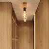 ZMH Retro Deckenstrahler 2-flammig dimmbar mit Holzbalken, LED verstellbar, austauschbar Bild 4