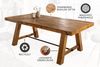 riess-ambiente Esstisch FINCA 200cm vintage braun - recyceltes Pinienholz, Bohlenoptik, Industrial Design mit Querstrebe – ideal für bis zu 10 Personen Bild 4
