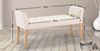 CLP Chaiselongue Cleopatra Gestell aus Kautschukholz,creme antik-hell Bild 2