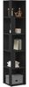 vidaXL Eckregale Schwarz Eichen-Optik 33 x 33 x 164,5 cm Holzwerkstoff 862693 Bild 3