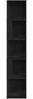 vidaXL Eckregale Schwarz Eichen-Optik 33 x 33 x 164,5 cm Holzwerkstoff 862693 Bild 5