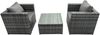 Fimous Rattan Gartenmöbel Stühle Quadratischer Couchtisch Set Bild 1