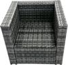 Fimous Rattan Gartenmöbel Stühle Quadratischer Couchtisch Set Bild 5