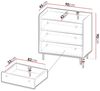Kommode Veirana VS-02 K3SZ, Farbe: Brandy Castello Bild 3