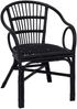 vidaXL Stapelstuhl Schwarz 58 x 60 x 81 cm Rattan 42033215 Bild 2