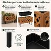 Pflanzkasten HWC-P86, Blumen-/Pflanzkübel Blumenkasten, In-/Outdoor Akazie Holz FSC®-zertifiziert 35x64x24cm ~ hellbraun Bild 2